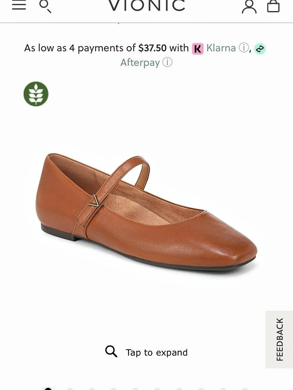 Vionic Alameda Mary Jane Flat Mary Jane Flats Brown US 9 M